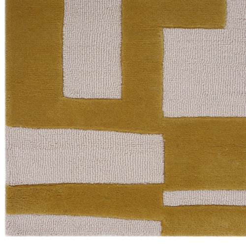 LOOMY Handmade Mustard Yellow Rug Wayfair